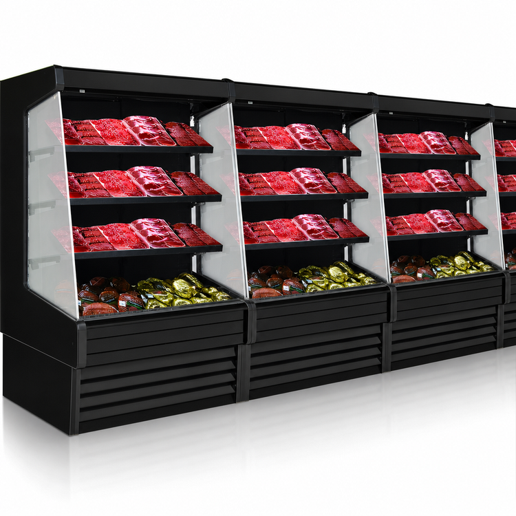 Product image #4 for Howard-McCray Ovation Series 63-Inch Self-Contained Meat Open Merchandiser, Black, LED
