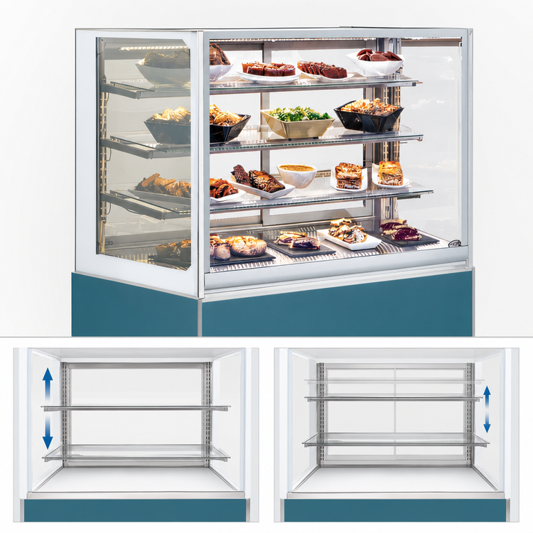 Product image #5 for Federal Industries Italian Glass Series 60-Inch Full-Service Floor Model Heated Hot Food Display Case