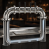 Thumbnail image #4 for Glastender Pipe Pass-Thru Countertop Air-Cooled Draft Dispensing Tower with 4 Stainless Steel Faucets