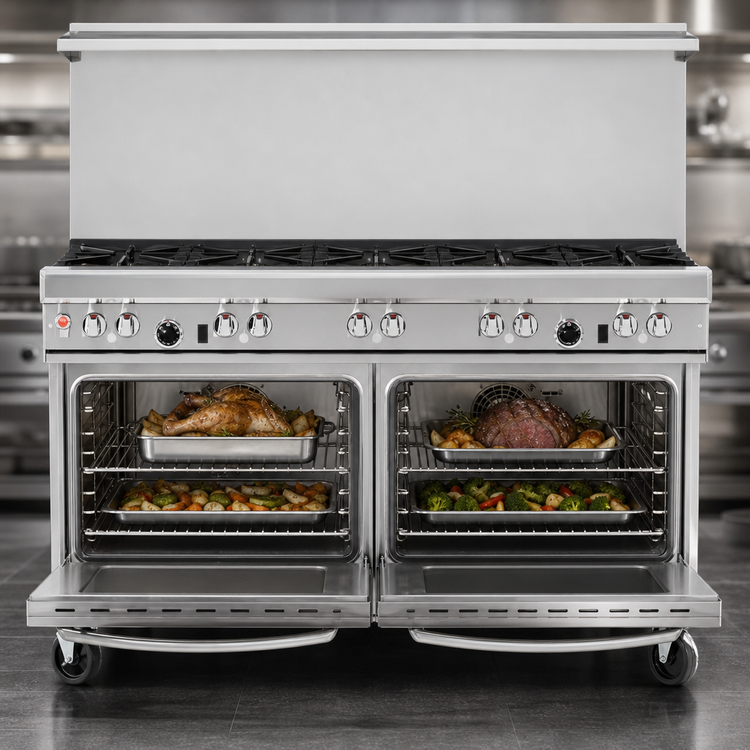 Product image #4 for Southbend Ultimate 60-Inch Gas Restaurant Range with 2 Convection Ovens and 9 Burners
