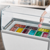 Thumbnail image #4 for KoolMore 50-Inch Gelato Dipping Cabinet Display Freezer with Sliding Glass Door and Sneeze Guard