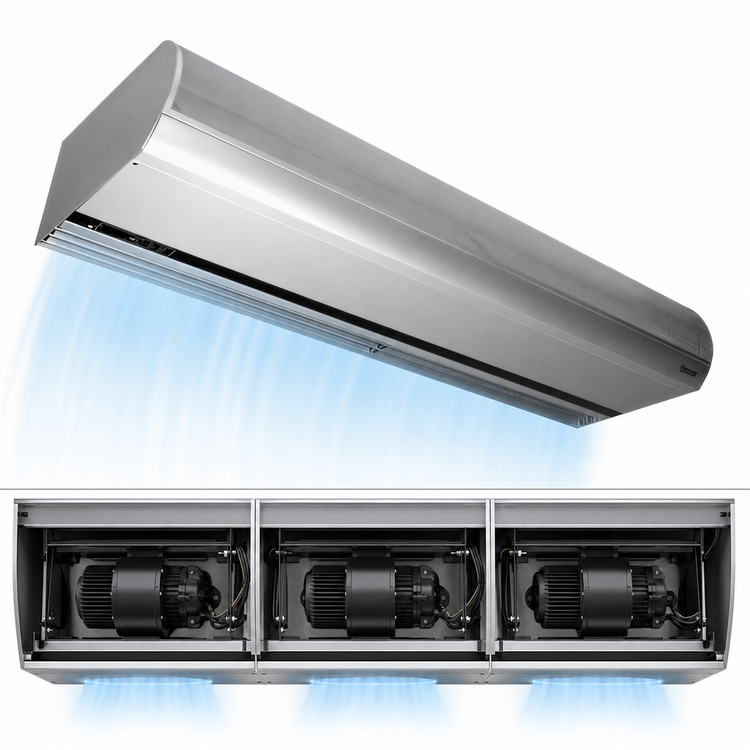 Product image #5 for Berner Architectural Icon 10 Electric Heated Air Curtain, 144 Inch Wide