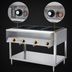 Thumbnail image #4 for ServeWell® 2-Well Sealed-Well Hot Food Table with Open Stainless Steel Base