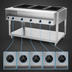 Thumbnail image #4 for Vollrath ServeWell® 5-Well Hot Food Table with Open Shelf Base, 76