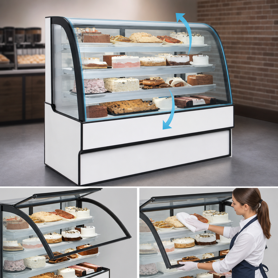 Curved Thermopane Tilt-Out Front Glass