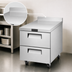 Thumbnail image #3 for Atosa One-Section 2-Drawer Worktop Freezer with Backsplash, 7.15 Cu. Ft., 27.5-Inch Wide
