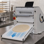 Thumbnail image #4 for DoughXpress BakeryXpress DXP-PS001 Countertop 20-Inch Double-Pass Dough Sheeter with Automatic Out-Feed Belt and Non-Stick Rollers