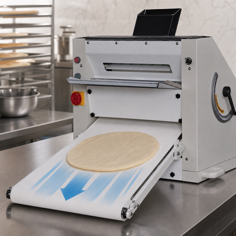 Product image #4 for BakeryXpress Countertop 20-Inch Double Pass Pizza and Pie Dough Sheeter