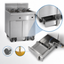 Thumbnail image #4 for Imperial Electric Floor Model Fryer with (2) 50-Lb Tanks and Built-In Space Saver Filter System