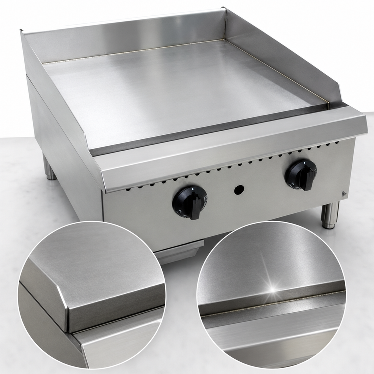 Product image #4 for Comstock-Castle CCHG-12T 12-Inch Countertop Gas Griddle with Thermostat Control
