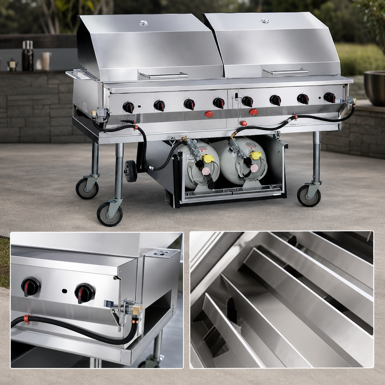 Product image #4 for Magicater LPAGA-60T-LP 60-Inch Portable Liquid Propane Outdoor Charbroiler