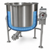 Thumbnail image #4 for Crown DLT-80 80 Gallon Direct Steam 2/3 Jacketed Tilting Kettle with Quad-Leg Base