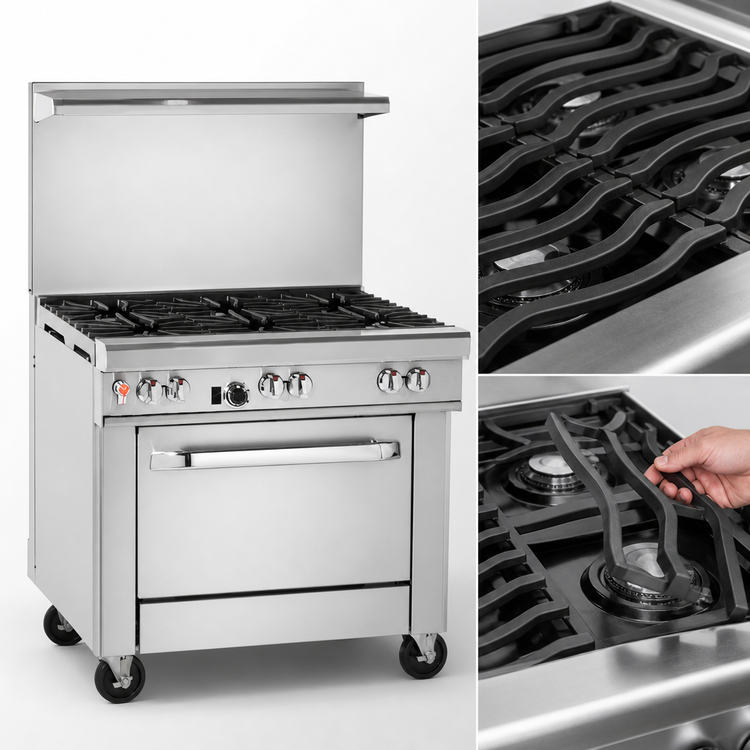 Product image #4 for Southbend Ultimate 36-Inch Gas Restaurant Range with 6 Open Burners and Standard Oven