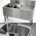 Thumbnail image #4 for Prestige 36-Inch Stainless Steel 2-Compartment Underbar Sink Unit with Right Drainboard and Deck-Mount Faucet