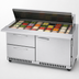 Thumbnail image #5 for Turbo Air PRO Series 60-1/4-Inch Front Breathing Mega Top Sandwich/Salad Prep Table with 24-Pan Opening, 1 Door, and 2 Drawers