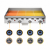 Thumbnail image #5 for Vulcan 960RX 60-Inch Heavy Duty Countertop Gas Griddle with 24-Inch Deep Polished Steel Plate
