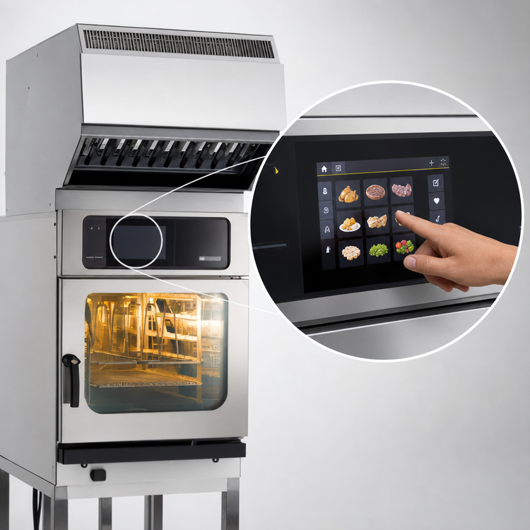 Product image #4 for Henny Penny FlexFusion SpaceSaver Plus Countertop Boilerless Combi Oven, 6 x 1/1 GN, 208V, 3-Phase