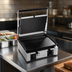 Thumbnail image #4 for Univex Electric Single Countertop Panini Press with Smooth Cast Iron Plates and Built-In Timer