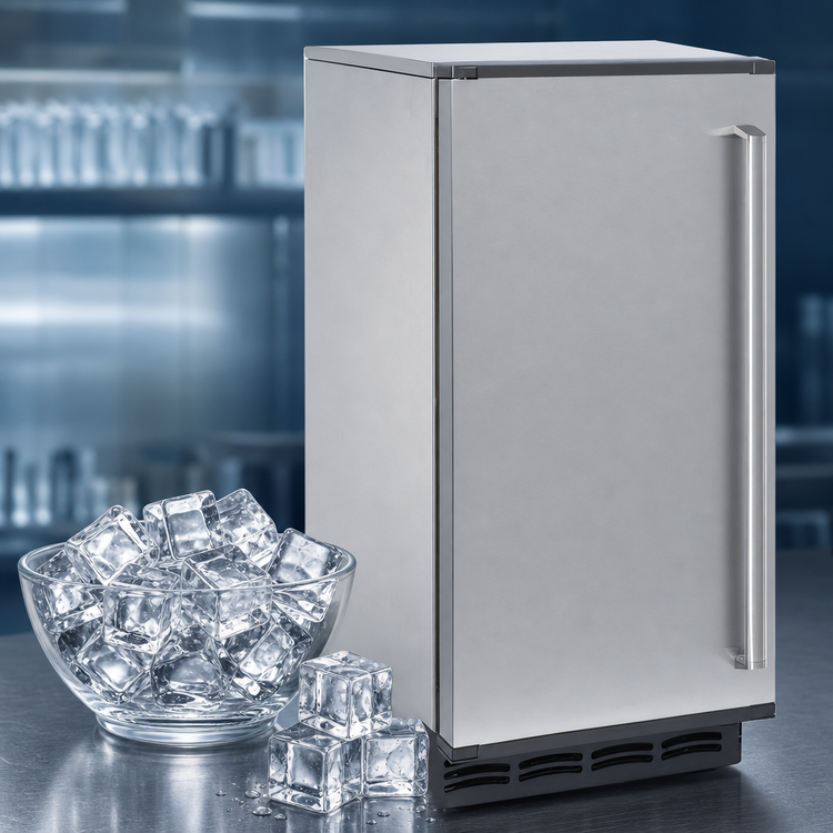 Product image #4 for CrystalCraft Premier Air-Cooled Cube-Style Self-Contained Ice Maker with 25 lb Storage