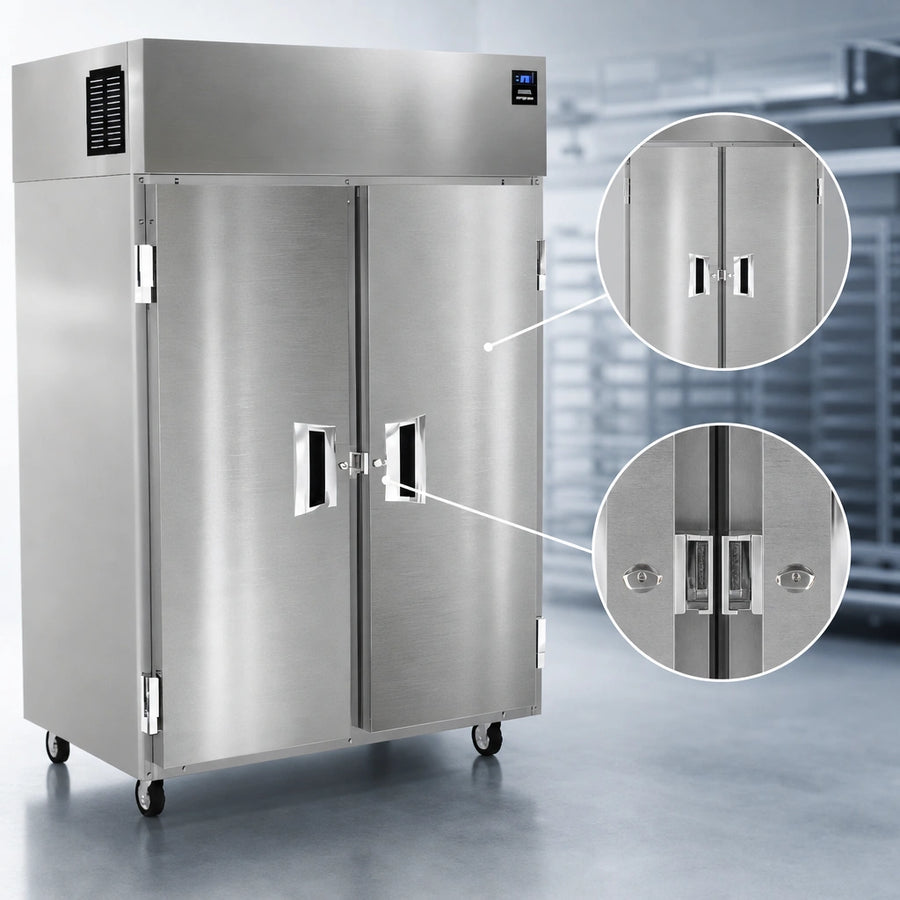 Two Full-Height Locking Solid Doors