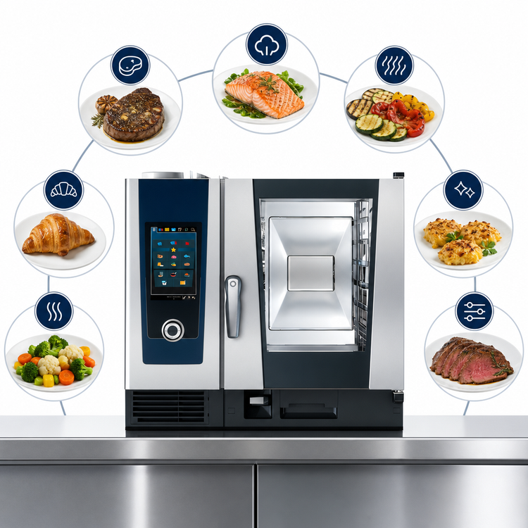 Product image #4 for RATIONAL iCombi Pro 6-Half Size Countertop Combi Oven, Natural Gas, 120V, 1-Phase