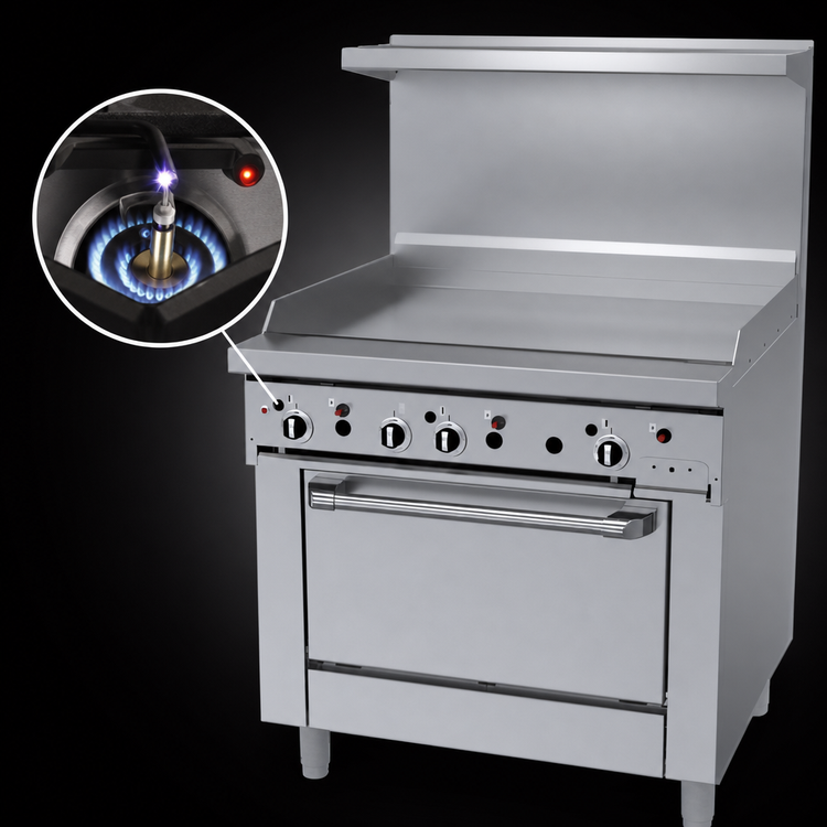 Product image #4 for Garland GFE Starfire Pro 36-Inch Gas Restaurant Range with 36-Inch Thermostatic Griddle and Standard Oven