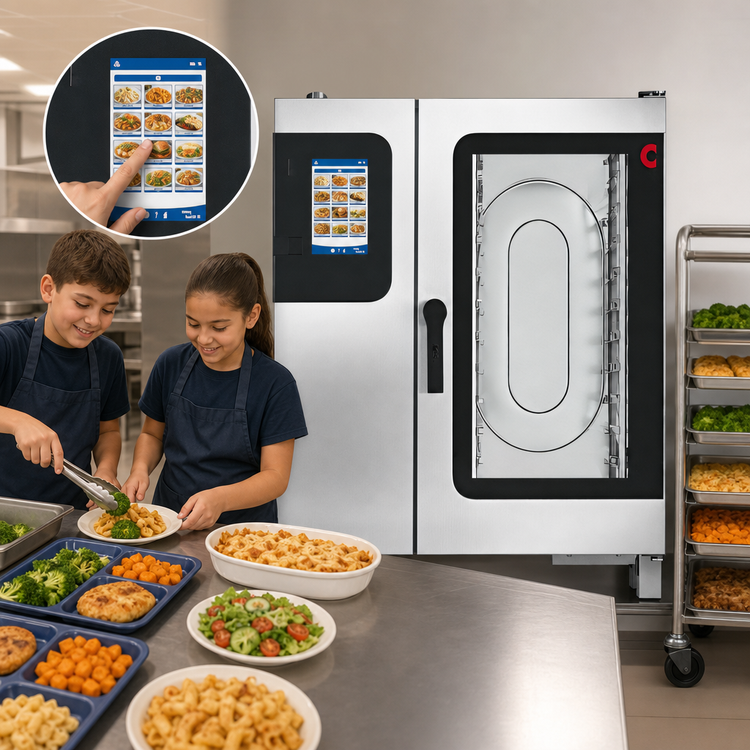 Product image #4 for Convotherm K12 C4 ET 10.10GS-N DD Maxx Pro School Package Gas Boilerless Combi Oven/Steamer with Stand