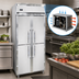 Thumbnail image #4 for Continental Refrigerator D2FSENSAHD Designer Slim Line Two-Section Reach-In Freezer with Narrow Half-Height Solid Doors