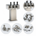 Thumbnail image #4 for 3-Faucet Tee Tower Style Stainless Steel Wine Dispensing Kit