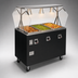 Thumbnail image #4 for Vollrath 2-Series Affordable Portable Deluxe 3-Well Mobile Hot Food Station with Breath Guard
