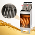 Thumbnail image #4 for American Range AF-25/25 Twin Vat Gas Floor Fryer, 25 lb. Per Vat, Stainless Steel