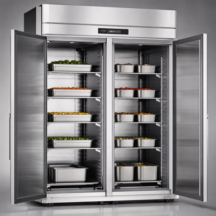 Product image #4 for Victory UltraSpec™ Roll-In Two-Section Heated Cabinet, 67.2 Cu. Ft., Full-Height Doors