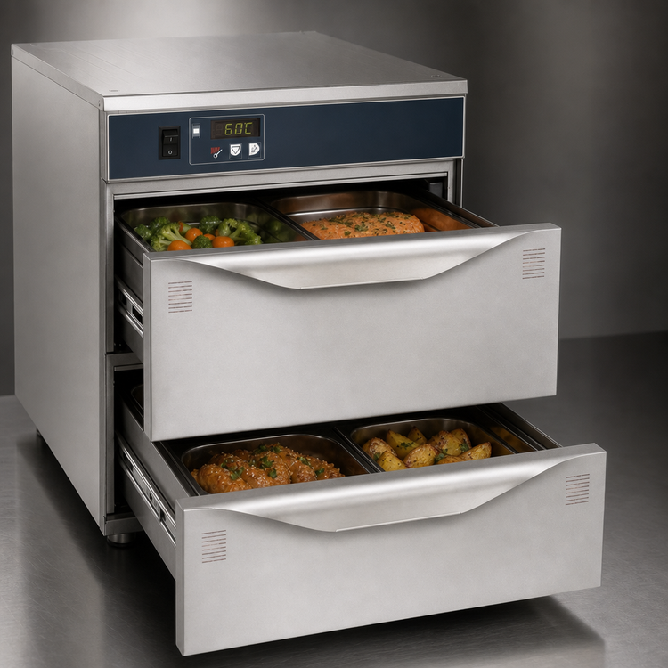 Product image #4 for Alto-Shaam Halo Heat 2-Drawer Narrow Warming Drawer, Freestanding