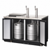 Thumbnail image #4 for Everest Refrigeration Club Top Two-Section Direct Draw Keg Refrigerator, 20 Cu. Ft., 2 Half-Barrel Kegs
