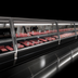 Thumbnail image #4 for Howard-McCray 40E Series 124-1/2-Inch Self-Contained Endless Red Meat Service Case with LED Lighting, Black Exterior, White Interior