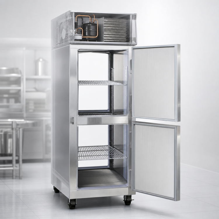 Product image #4 for Continental Refrigerator 1FENSSPTHD One-Section Extra-Wide Pass-Thru Freezer with Half-Height Solid Doors