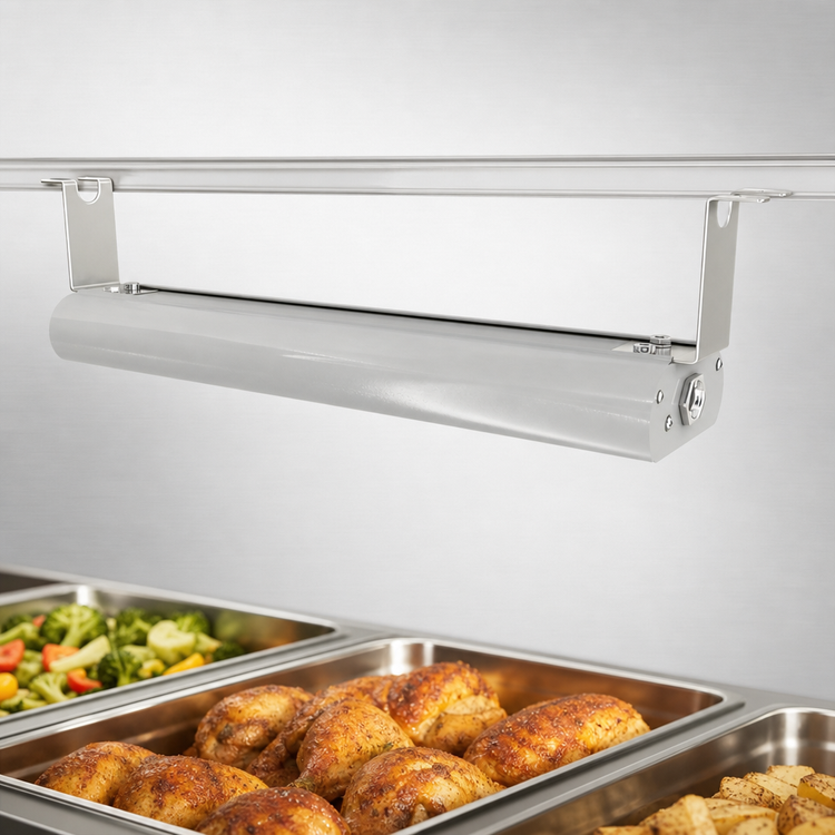 Product image #4 for Vollrath 18-Inch Low Profile Unlighted Strip Heat Lamp, 120V Direct-Wired