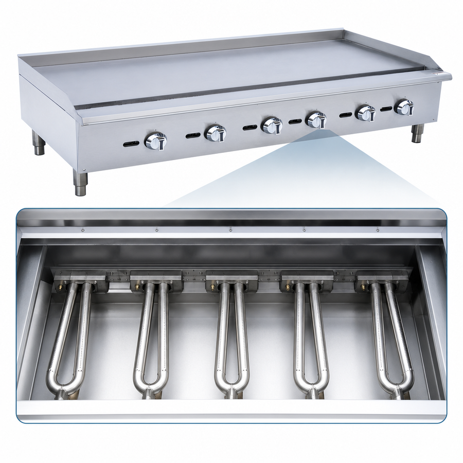 Five U-Shaped Burners