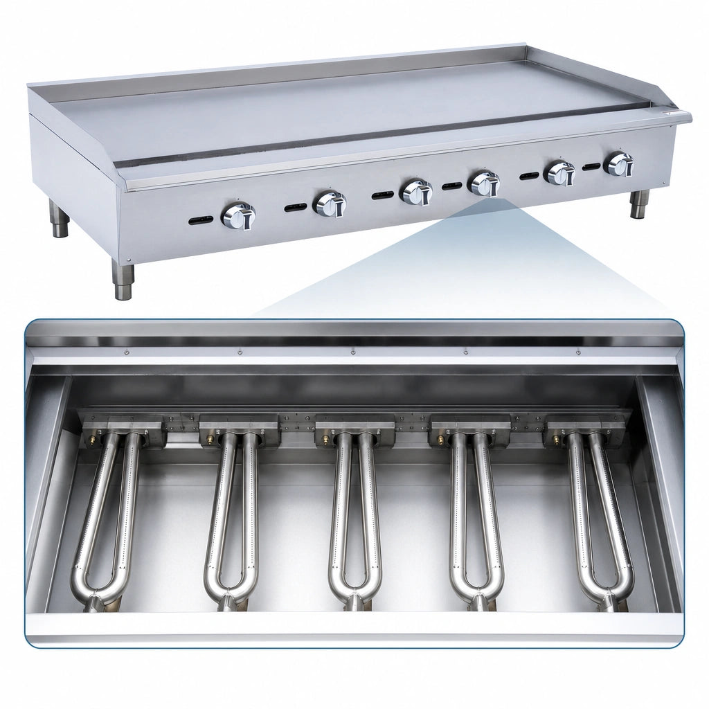 Five U-Shaped Burners