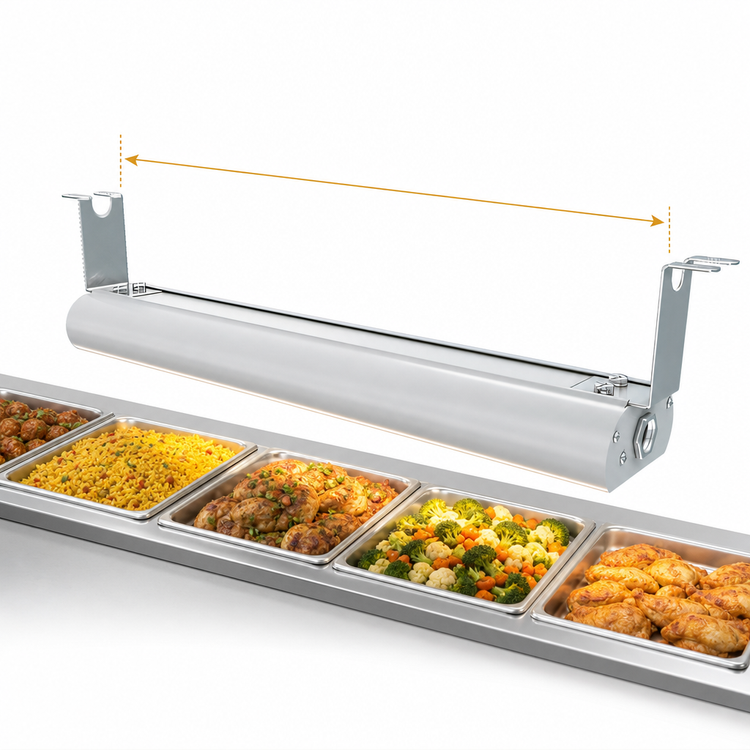 Product image #4 for Vollrath FC-4SH-42208-NA-IN Low Profile 42-Inch Unlighted Strip Heat Lamp, 208V
