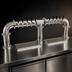 Thumbnail image #4 for Glastender Pipe Bridge Countertop Draft Dispensing Tower, 10 Faucets, 3 Columns, Glycol-Cooled, Mirror Finish