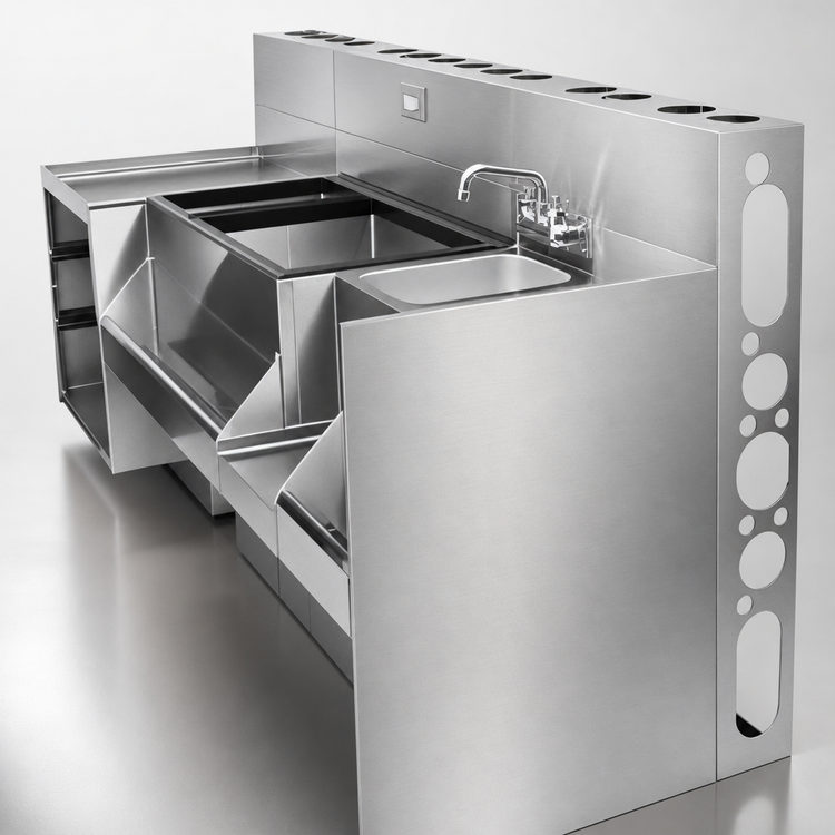 Product image #4 for CHOICE 41-Inch High Modular Bar Die for Underbar Equipment