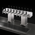 Thumbnail image #4 for Perlick Back-to-Back Bridge Tee Glycol-Cooled Draft Beer Tower, 20 Faucets, Countertop, Polished Chrome