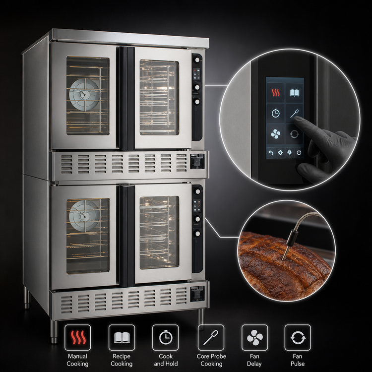 Product image #4 for Blodgett DFG-200 DBL Double-Deck Full-Size Bakery Depth Gas Convection Oven