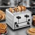 Thumbnail image #4 for Waring Commercial Heavy-Duty Switchable Bread/Bagel Pop-Up Toaster, 4 Extra-Wide Slots, 208V