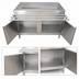 Thumbnail image #4 for Cashier-Serve Stainless Steel Counter with Hinged Doors and Built-In Urn Trough, 72W x 30D