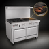 Thumbnail image #4 for Southbend Ultimate 48-Inch Commercial Gas Restaurant Range with 2 Open Burners, 36-Inch Charbroiler, and 2 Space Saver Ovens