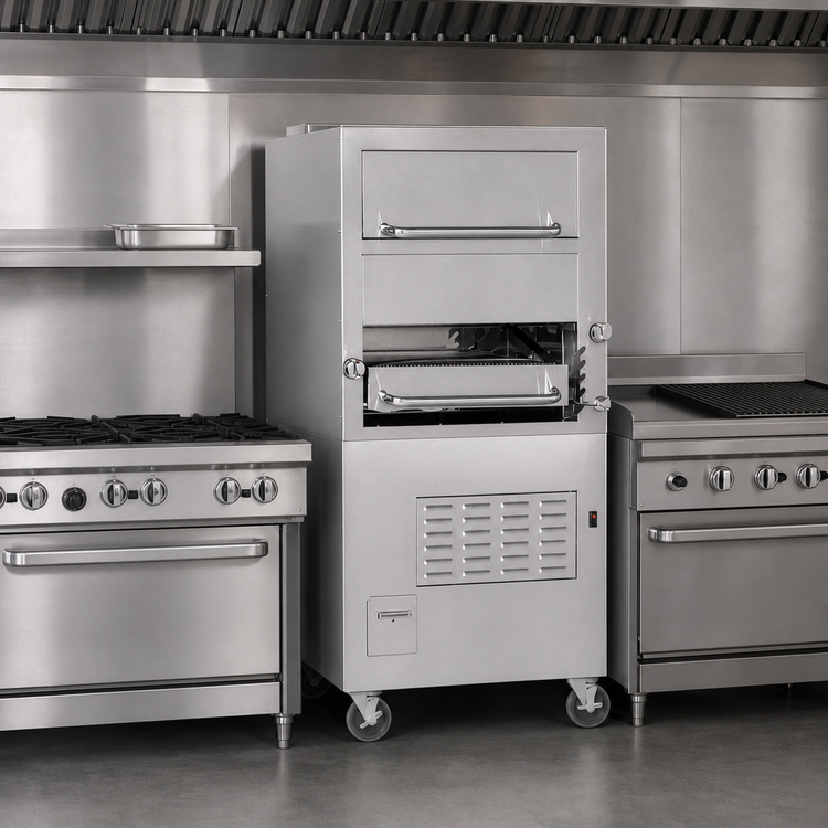 Product image #4 for Southbend Platinum 32-Inch Single Deck Gas Upright Broiler with Convection Oven and Warming Oven