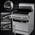 Thumbnail image #4 for Garland Cuisine Series 36-Inch Heavy Duty Natural Gas Charbroiler Range with Convection Oven