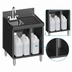 Thumbnail image #4 for CHOICE 24-Inch Stainless Steel Underbar Hand & Dump Sink Cabinet with Right Drainboard and Chemical Storage